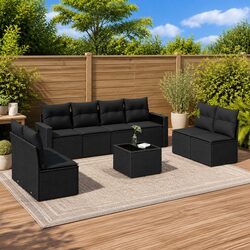 9-Piece Garden Sofa Set: Specifications and Features