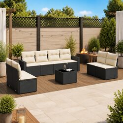 Specifications of 9 Piece Outdoor Garden Sofa Set with Cushions
