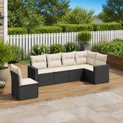 Specifications of 6 Piece Black Outdoor Patio Sofa Set