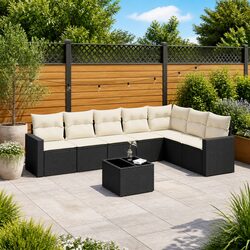 Factual 8-Piece Outdoor Sofa Set with Cushions