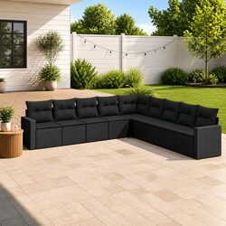 Specifications of 9 Piece Garden Sofa Set with Cushions