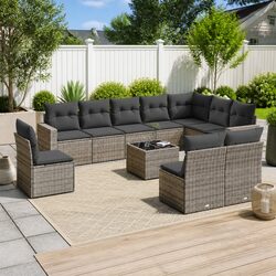 Specifications of the 11-Piece Grey Garden Sofa Set