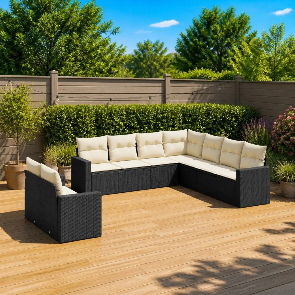 9 Piece Modular Garden Sofa Set