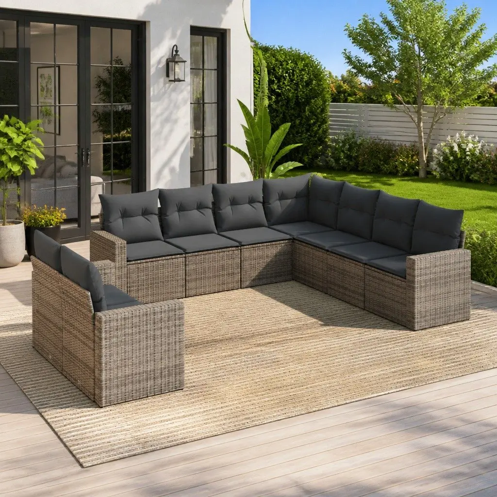9-Piece Outdoor Garden Sofa Set