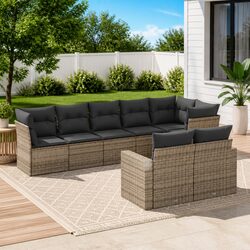 Specifications of 8-Piece Garden Sofa Set with Cushions