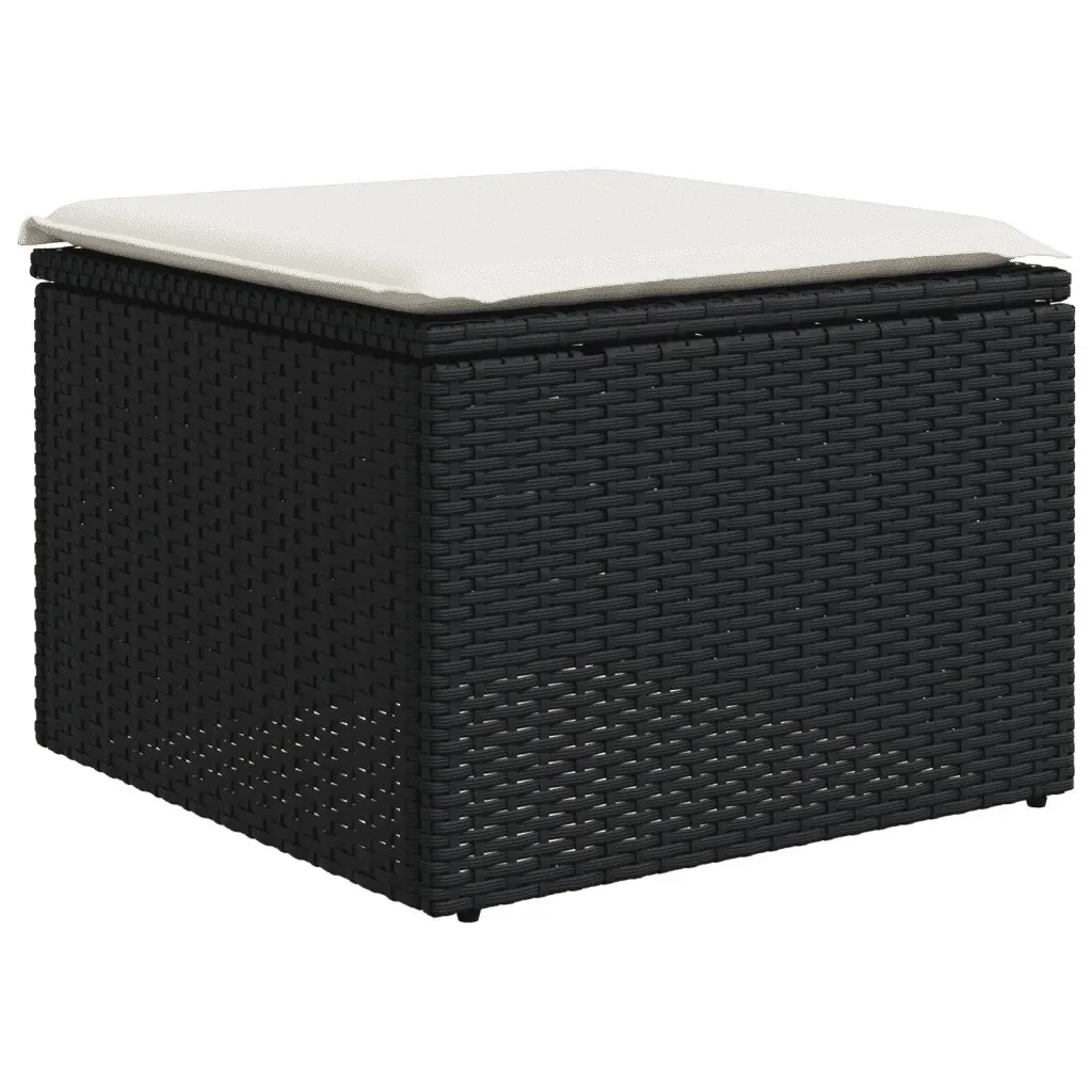 7 Piece Outdoor Black Sofa Set