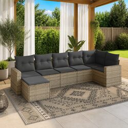 Specifications of the 7 Piece Grey Garden Sofa Set