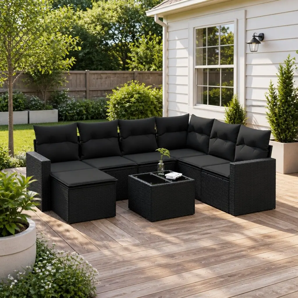 8 Piece Outdoor Garden Sofa Set
