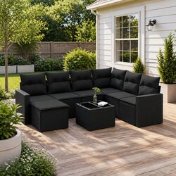 Specifications for 8 Piece Outdoor Garden Sofa Set