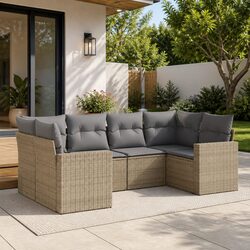 Specifications for 6-Piece Garden Sofa Set with Cushions