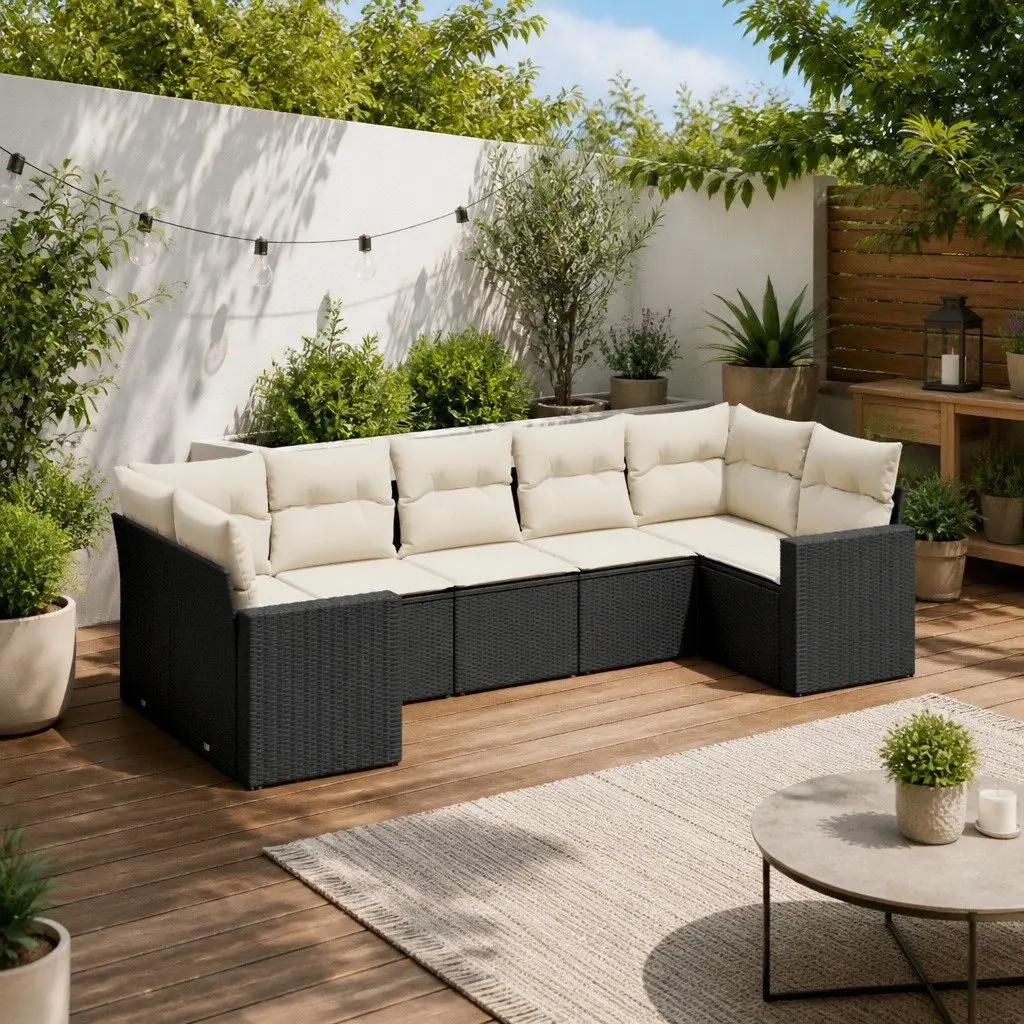 7 Piece Modular Garden Sofa Set