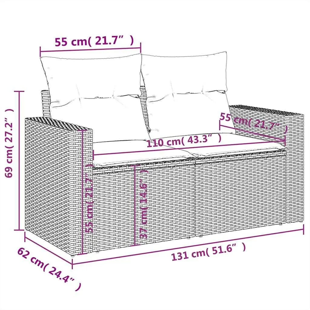10-Piece Garden Sofa Set