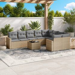 Detailed Specifications of 10-Piece Garden Sofa Set