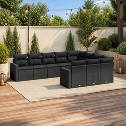 Specifications of 10-Piece Garden Sofa Set with Cushions