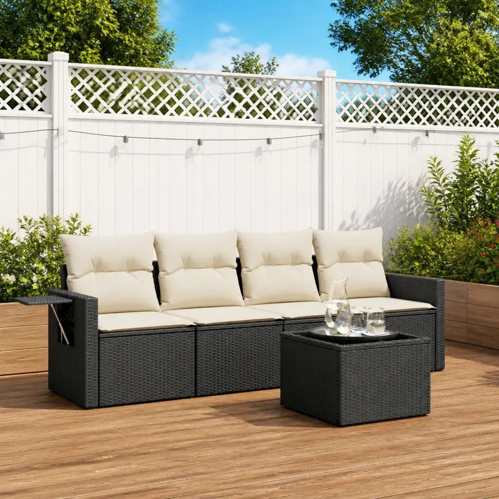 5 Piece Modular Garden Sofa Set with Cushions