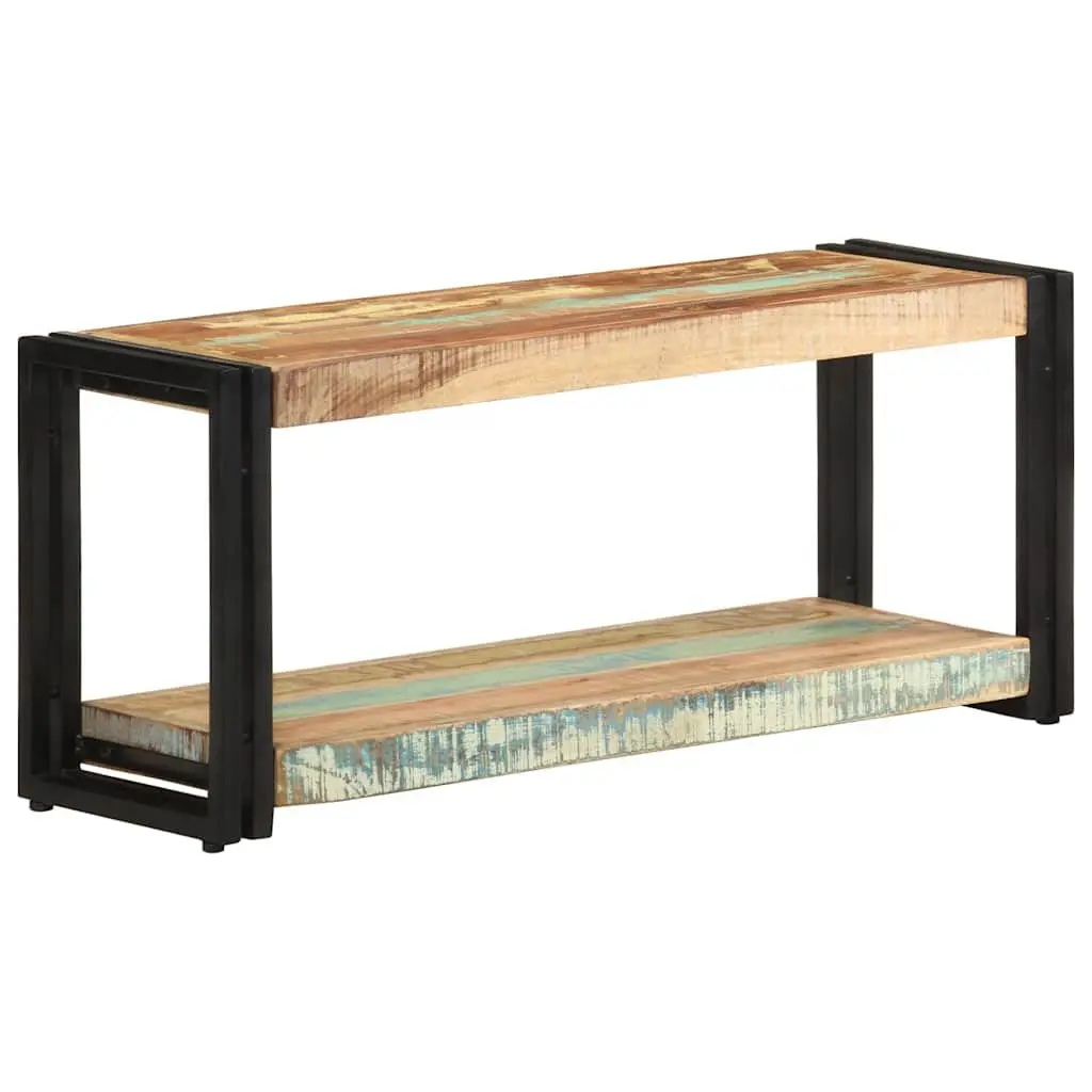 TV Cabinet Living Room 90x30x40cm Solid Reclaimed Wood Vintage Storage Sideboard