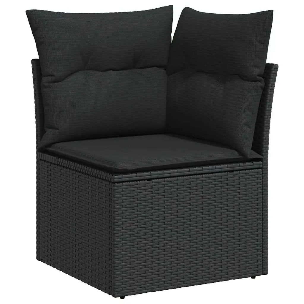 5-Piece Black Outdoor Sofa Set