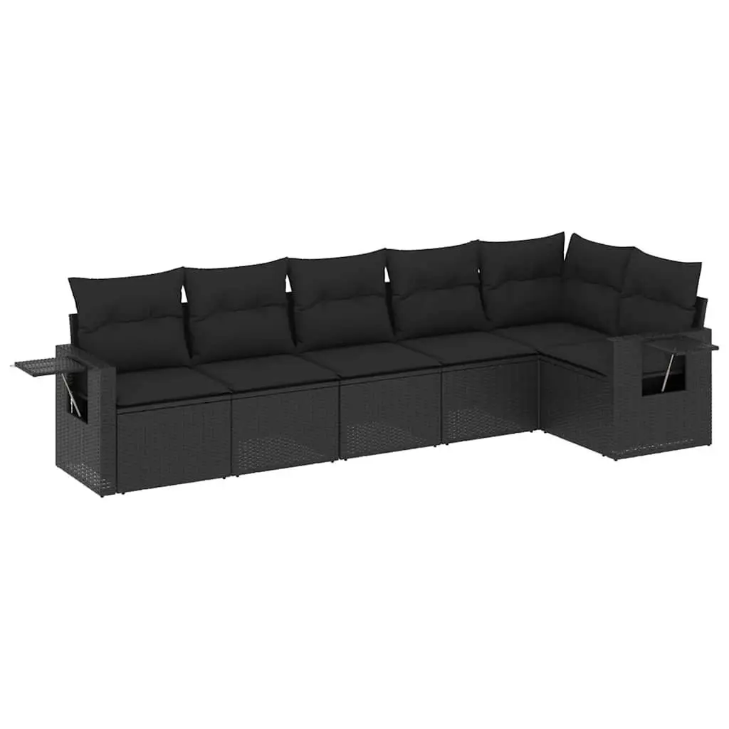 6 Piece Modular Garden Sofa Set with Cushions