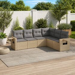 Specifications of 6-Piece Modular Garden Sofa Set