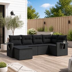6-Piece Modular Garden Sofa Set: Dimensions & Specs