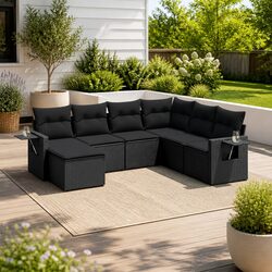 Specifications of 7-Piece Garden Sofa Set with Cushions
