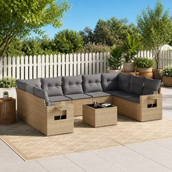 Specifications of 10 Piece Modular Garden Sofa Set
