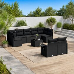 Specifications of Black Garden Sofa Set - 10 Piece Modular Design