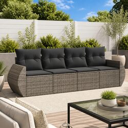 4 Piece Grey Garden Sofa Set - Specifications and Details