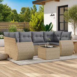 Specifications of 7 Piece Garden Sofa Set with Cushions