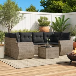 Specifications of the Grey 7-Piece Garden Sofa Set