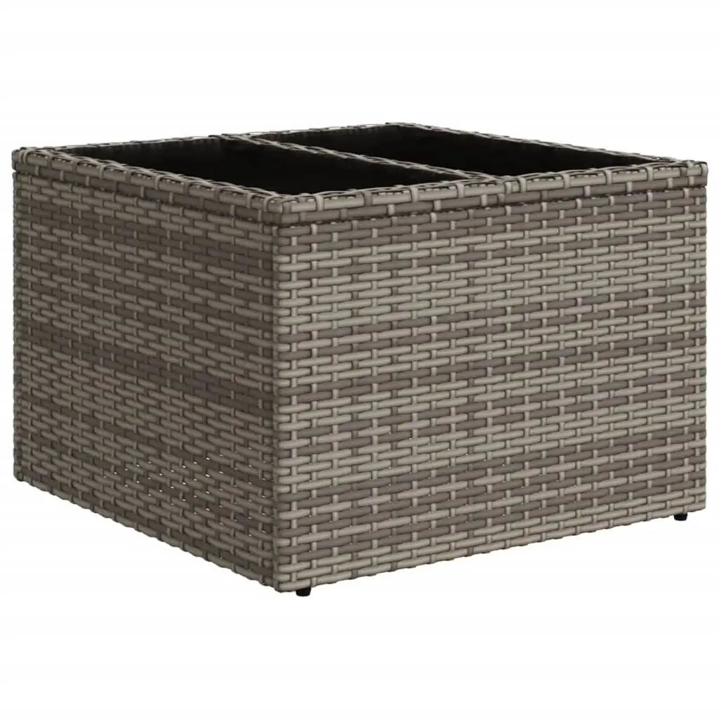 Garden Sofa Set 8 Piece Outdoor Use Grey Poly Rattan with Cushions