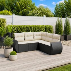 5 Piece Garden Sofa Set: Dimensions and Materials
