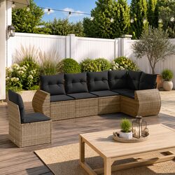 Garden Sofa Set 6 Pieces: Specifications and Features