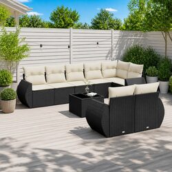 Specifications of the Black 9-Piece Outdoor Sofa Set