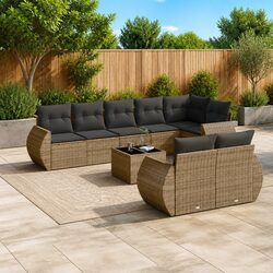 Specifications of Grey 9 Piece Outdoor Sectional Sofa Set