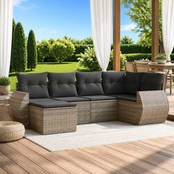 Specifications for 6-Piece Grey Outdoor Modular Sofa Set