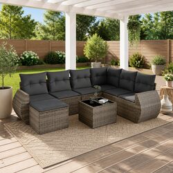 Factual Overview: 8 Piece Outdoor Sectional Sofa Set