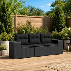 Specifications of 3 Piece Black Outdoor Sectional Sofa Set