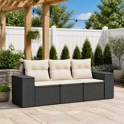 3 Piece Black Outdoor Sectional Sofa Set Specifications