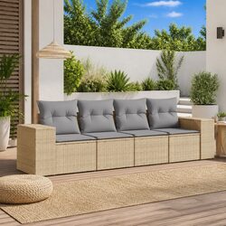 Outdoor Sectional Sofa Set: 4-Piece Modular Furniture