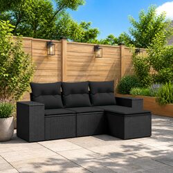 Black Modular Outdoor Sectional Sofa Set Specifications