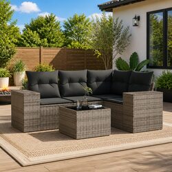 Outdoor 5 Piece Grey Sectional Sofa Set Specifications