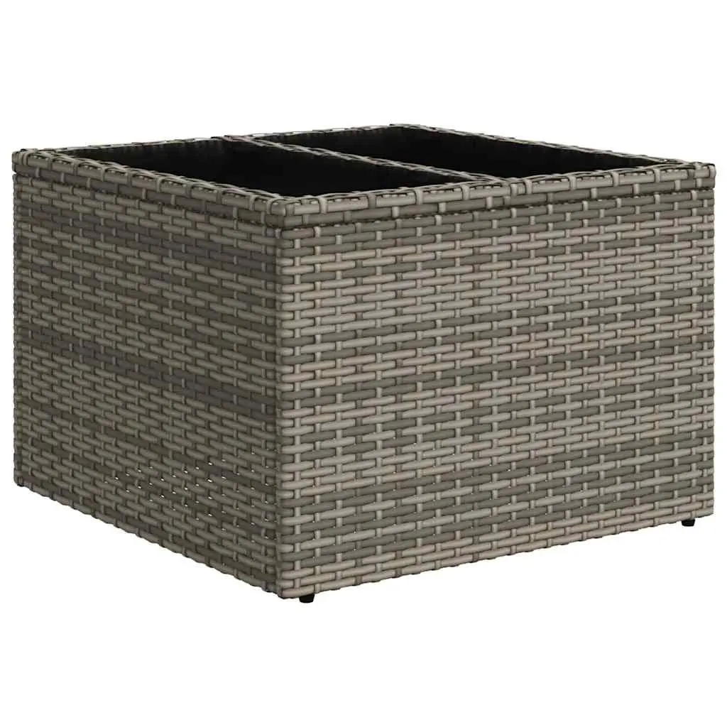 Garden Sofa Set Outdoor Furniture Patio 7 Piece Grey Rattan with Cushions