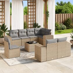 9-Piece Modular Garden Sofa Set – Dimensions & Features