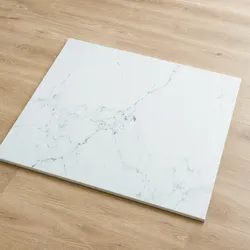 60x60 cm Tempered Glass Table Top with Marble Pattern