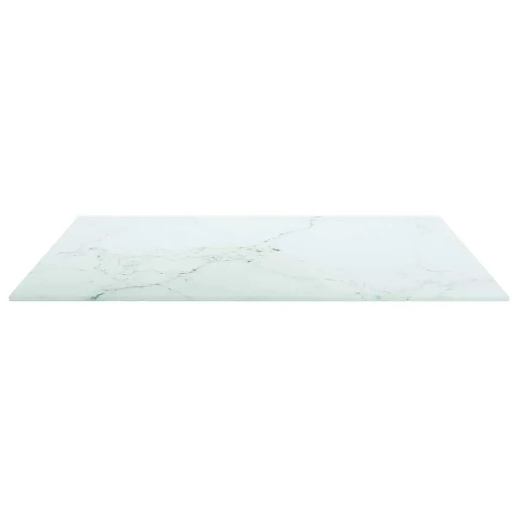 60x60 cm Tempered Glass Table Top with Marble Pattern