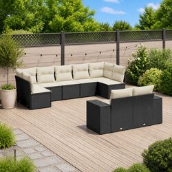 Specifications of 9-Piece Garden Sofa Set with Cushions