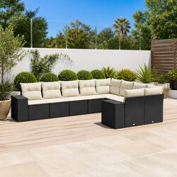 Specifications of the 9 Piece Black Outdoor Sofa Set