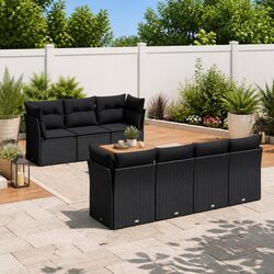 Specifications of 8-Piece Garden Sofa Set with Cushions