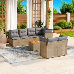 Specifications for 8-Piece Outdoor Garden Sofa Set